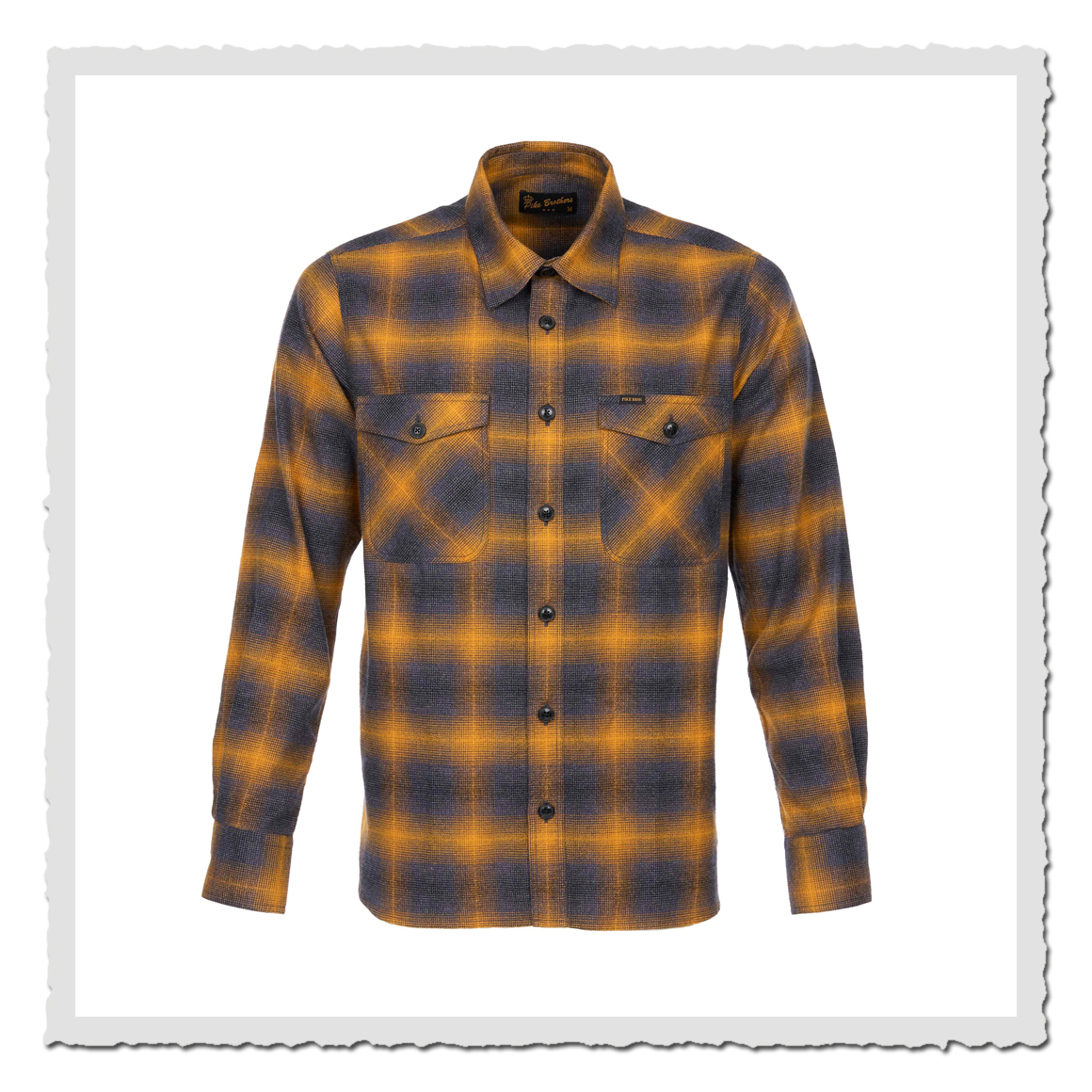 Pike Brothers 1943 CPO Shirt Tijuana yellow – Flanellhemd im Holzfäller-Design